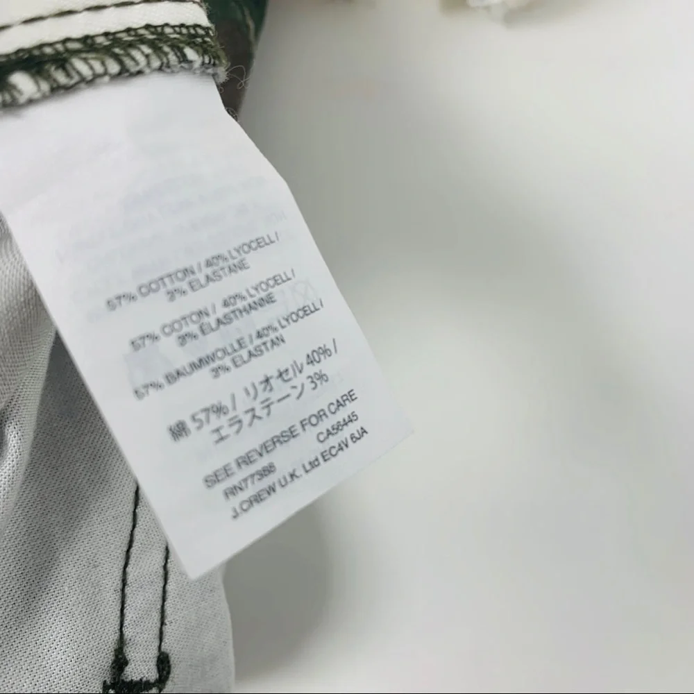 NEW J Crew Skinny Camo Army Fatigue Cargo Pants - Picture 7 of 9